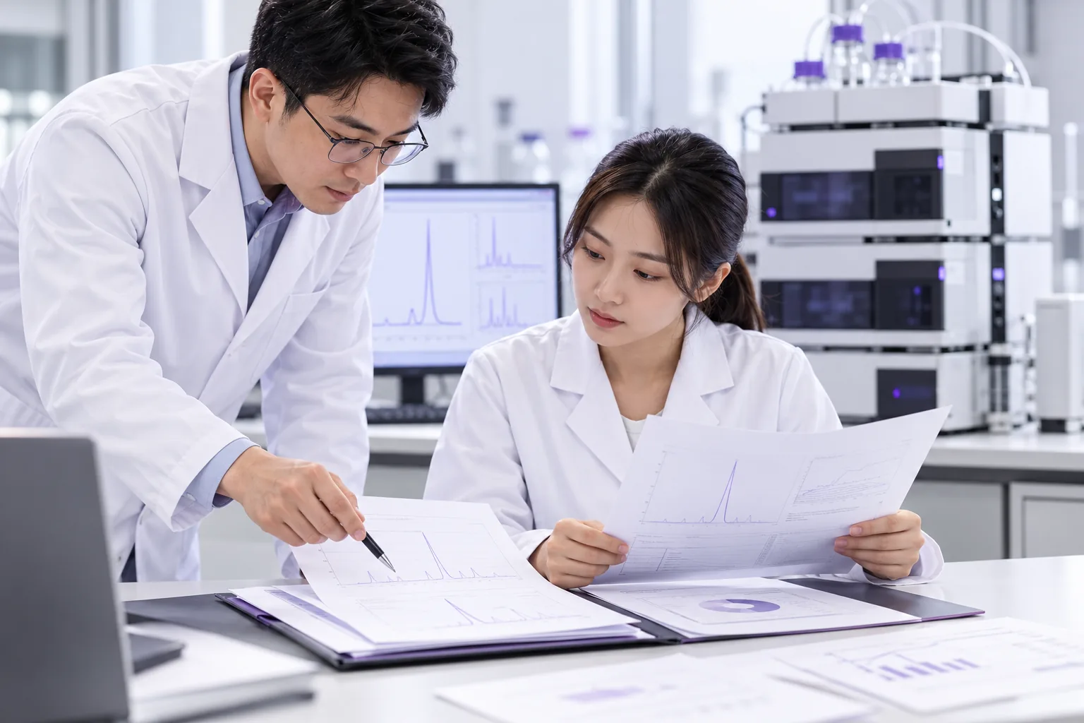 Analytical documentation review in a research laboratory